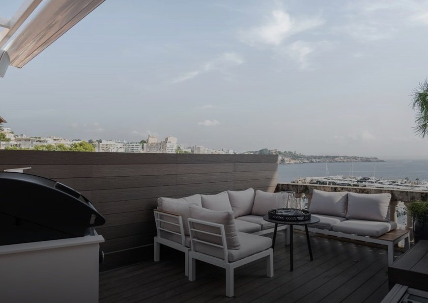 Luxuriöses Penthouse mit Hafen- & Meerblick – Luxusimmobilie kaufen auf Mallorca, Port Calanova, San Agustín