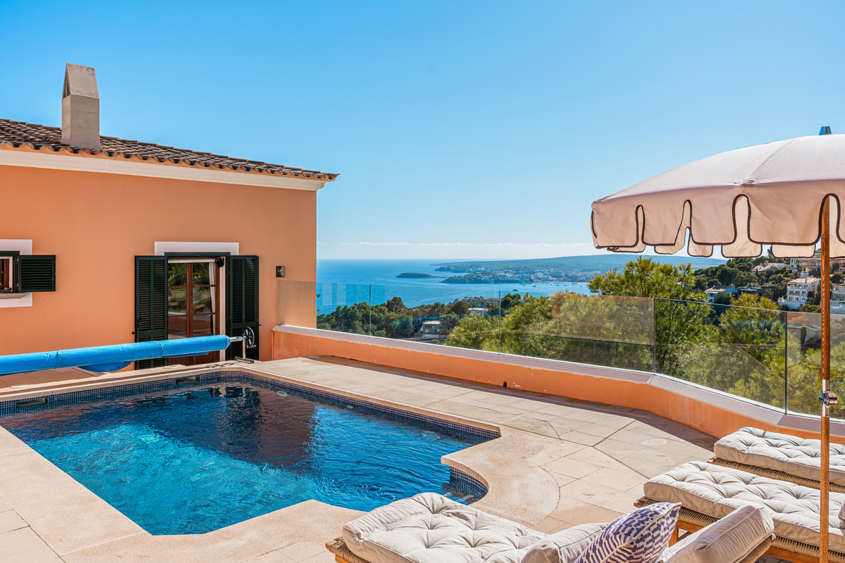 Mediterranes Familienhaus mit Meerblick in Costa d'en Blanes