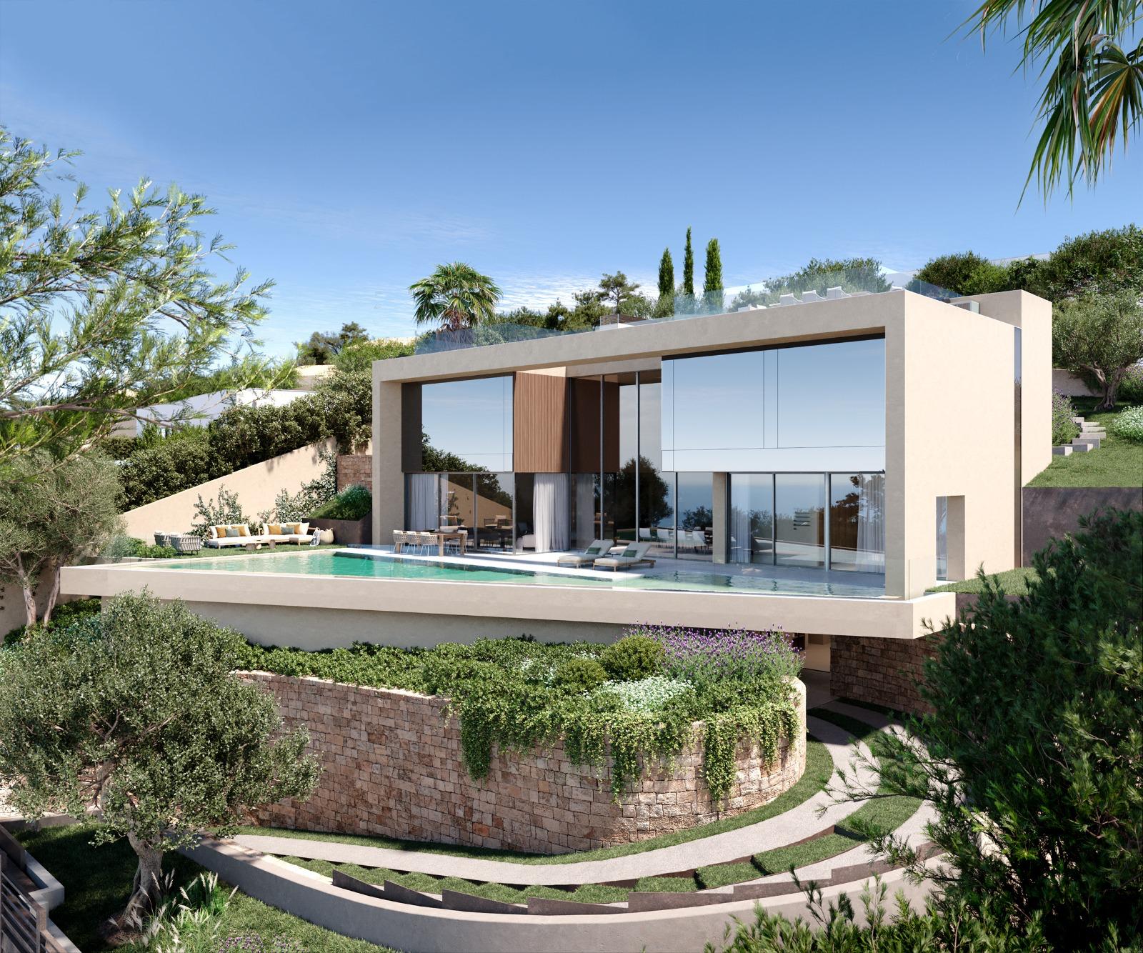 Exklusive Neubau-Villa mit Meerblick – Luxusimmobilie kaufen auf Mallorca, Costa d'en Blanes